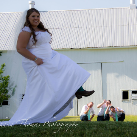 fun wedding photography bridal party
