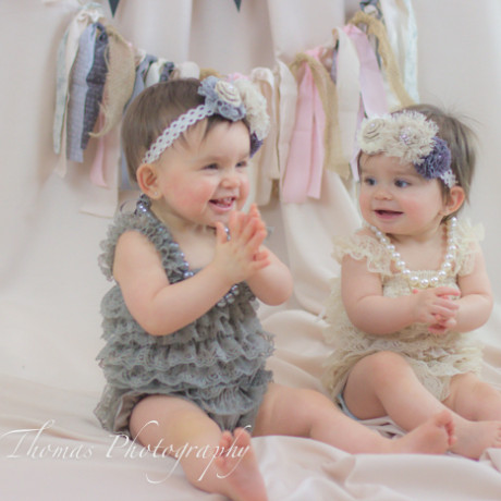 photo twins baby 1 birthday party